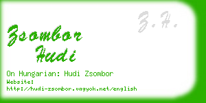 zsombor hudi business card